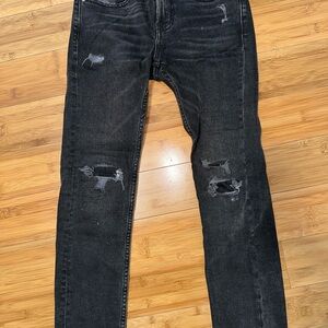 Abercrombie Kids, Ripped, Black Slim/Skinny Jeans